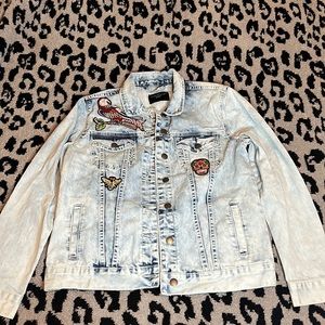 Velvet Heart Denim jacket with patches